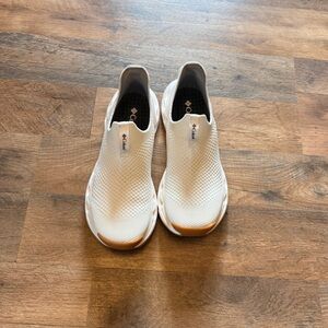 White Slip-On Women's Sneakers